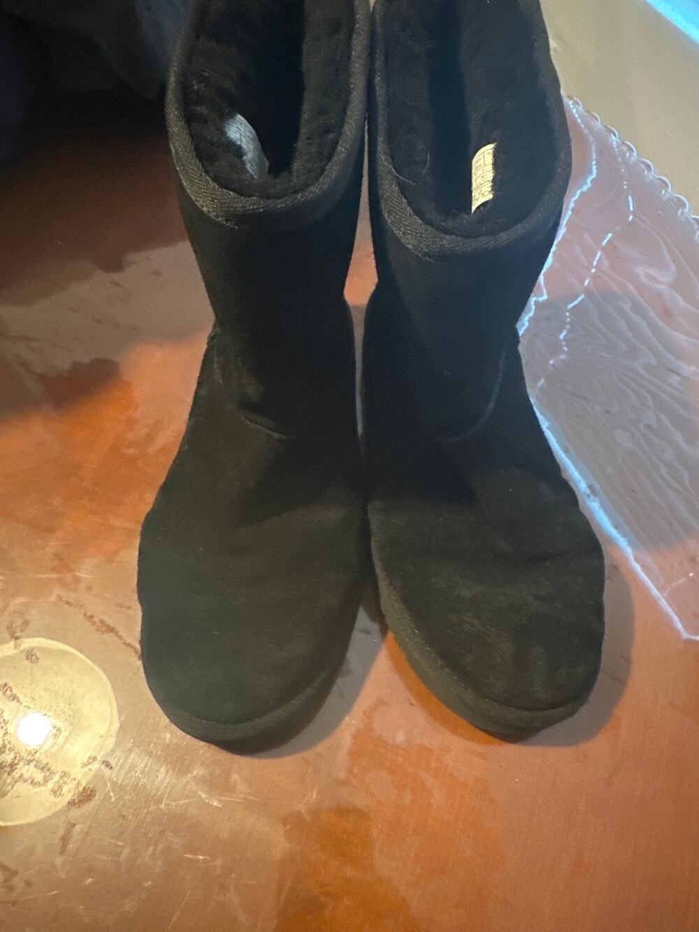 Koolaburra by UGG Black Suede Short Boots Women's Size 8